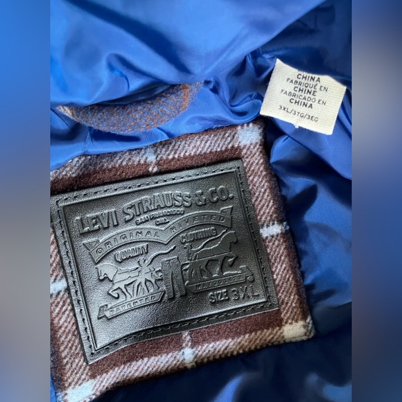 Levi’s plaid, western bomber; wool blend - Picture 5 of 9